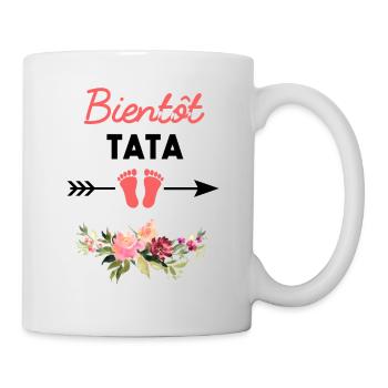 annonce grossesse pour Bientôt tata - Mug blanc - blanc - Droite