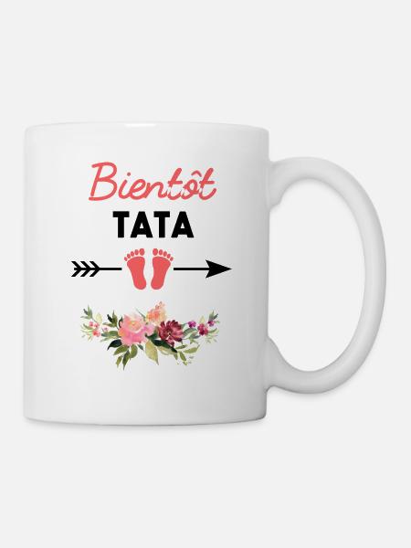 annonce grossesse pour Bientôt tata - Mug blanc - blanc