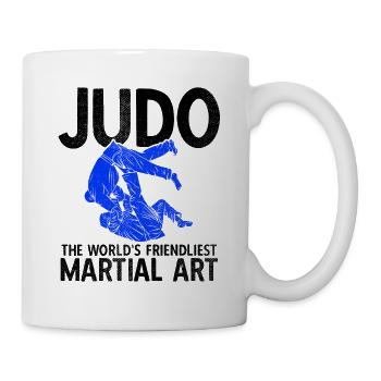 Japanischer Kampfsport Judo - Tasse - Weiß - Rechts