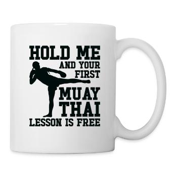 Muay Thai Coach Kickboxing Instructor Martial Arts - Mug - white - Right
