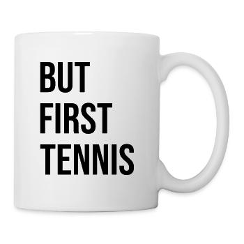 Art de tennis amusant pour le premier amateur de joueur de tennis - Mug blanc - blanc - Droite