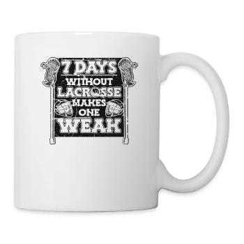 7 Days Without Lacrosse Makes One Weak Polocrosse - Mug - white - Right