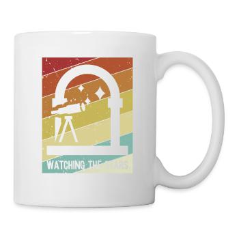 Watching For Stars Astronomy Photographer Cosmologist - Mug - white - Right