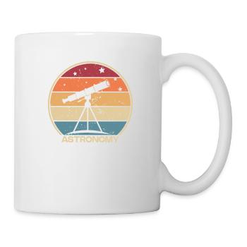 Retro Kosmologe Astronomiefotograf Sternenhimmel - Tasse - Weiß - Rechts