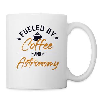 Fueled by Coffee and Astronomy Cosmologist - Mug - white - Right