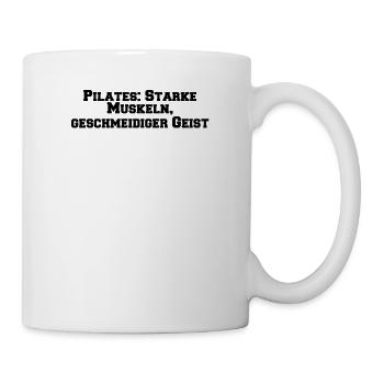 Pilates - Pilates: Starke Muskeln, geschmeidiger - Tasse - Weiß - Rechts
