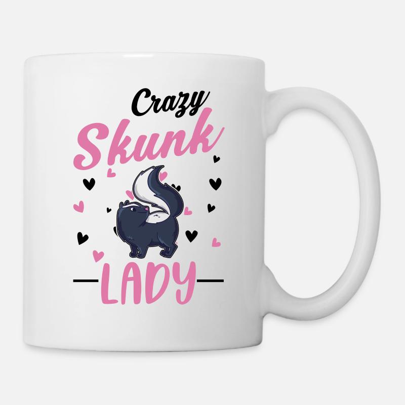 Crazy Skunk Woman - Mug - white