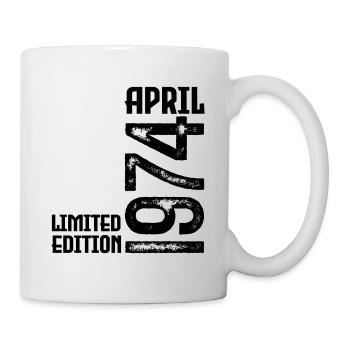 Cadeau Avril 1974. Anniversaire avril 1974. April. - Mug blanc - blanc - Droite