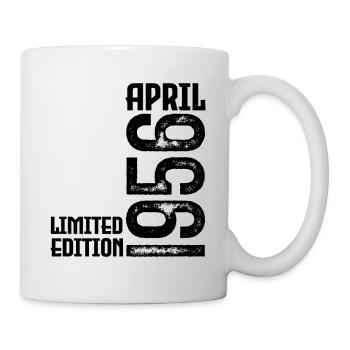 Cadeau Avril 1956. Anniversaire avril 1956. April. - Mug blanc - blanc - Droite