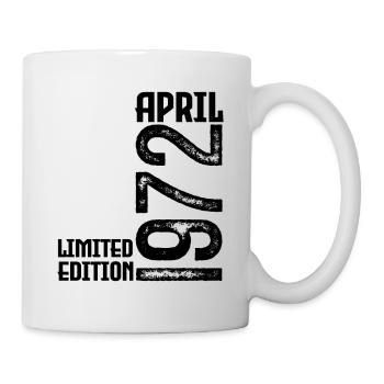 Cadeau Avril 1972. Anniversaire avril 1972. April. - Mug blanc - blanc - Droite