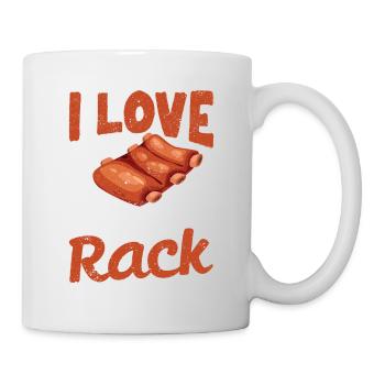 J’aime un Sweet Rack BBQ Ribs Funny Barbecue Grill - Mug blanc - blanc - Droite