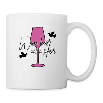 Wein Frieden Spruch - Tasse - Weiß - Rechts