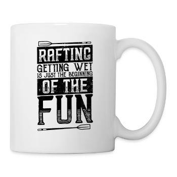 Fluss Rafting - Tasse - Weiß - Rechts