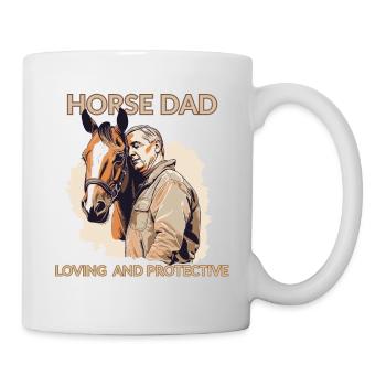 Horse Dad - Loving And Protective Horse - Mug - white - Right