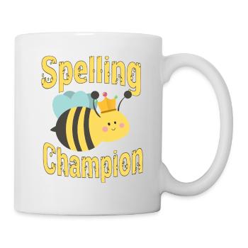 Spelling competition champion - Mug - white - Right