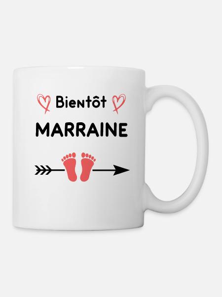 Bientôt marraine annonce grossesse marraine - Mug blanc - blanc