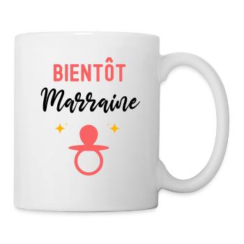 Bientôt marraine cadeau annonce grossesse marraine - Mug blanc - blanc - Droite