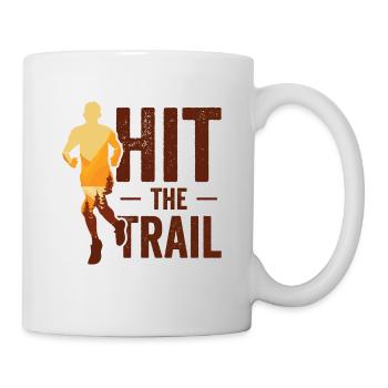 Courir dans la forêt Course en sentier Coureurs Jogging Joggers - Mug blanc - blanc - Droite