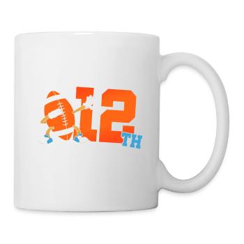 It's my 12th birthday American football - Mug - white - Right