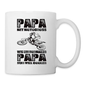 Motocross - Tasse - Weiß - Rechts