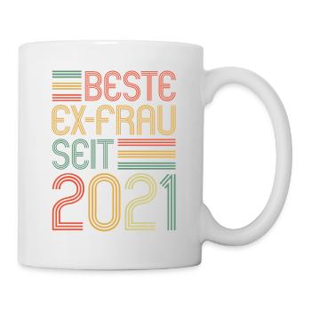 Weltbeste Ex-Frau seit 2021 Scheidungs - Tasse - Weiß - Rechts