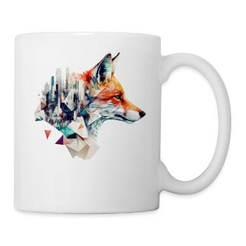Fox Architecture Artwork Gift Idea Animal - Mug blanc - blanc - Droite