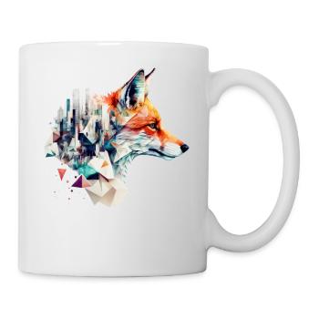 Fox Architecture Artwork Gift Idea Animal - Mug blanc - blanc - Droite