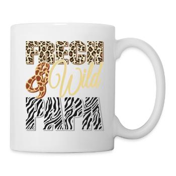 Frech und Wild wie Papa - Tasse - Weiß - Rechts
