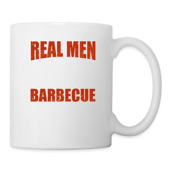 Real Men Smell Like Barbecue Funny BBQ - Mug - white - Right