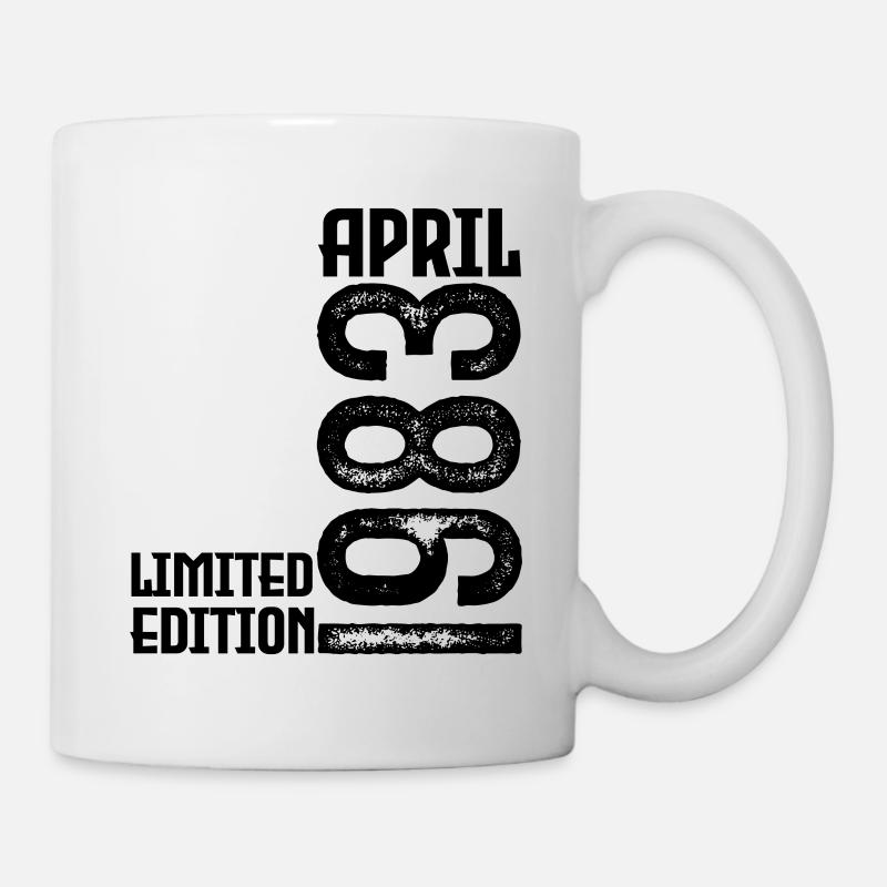 Cadeau Avril 1983. Anniversaire avril 1983. April. - Mug blanc - blanc