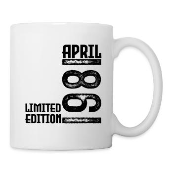 Cadeau Avril 1981. Anniversaire avril 1981. April. - Mug blanc - blanc - Droite
