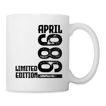 Cadeau Avril 1986. Anniversaire avril 1986. April. - Mug blanc - blanc - Droite