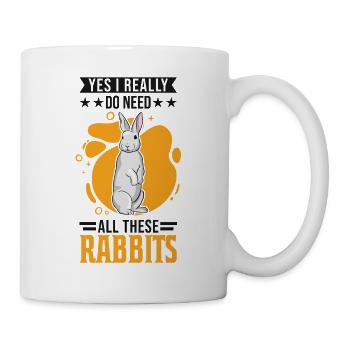 Kaninchen Geschenk Häschen Hase Kaninchen - Tasse - Weiß - Rechts