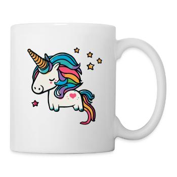 Cute magic unicorn for kindergarten and school - Mug - white - Right