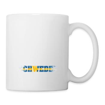 Schweden Gefühle Flagge Urlaub Geschenk - Tasse - Weiß - Rechts