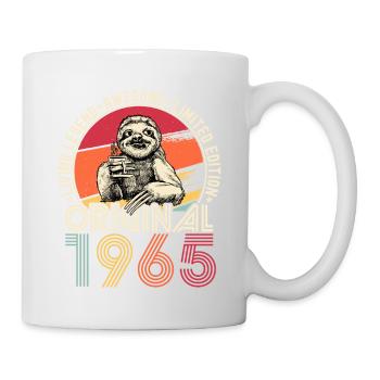 1965 Birthday vintage vintage sloth gift - Mug - white - Right