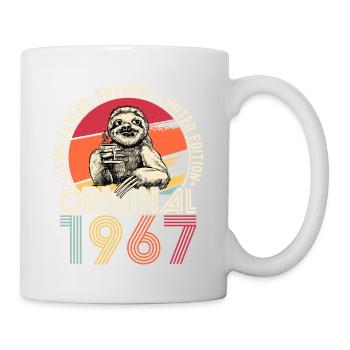 1967 Birthday vintage vintage sloth gift - Mug - white - Right
