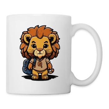 Cute lion for Kita & Schule Kitakind Schulkind - Mug - white - Right