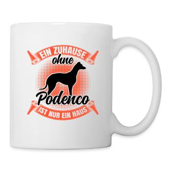 Ohne meinen Podenco spanischer Windhund - Tasse - Weiß - Rechts