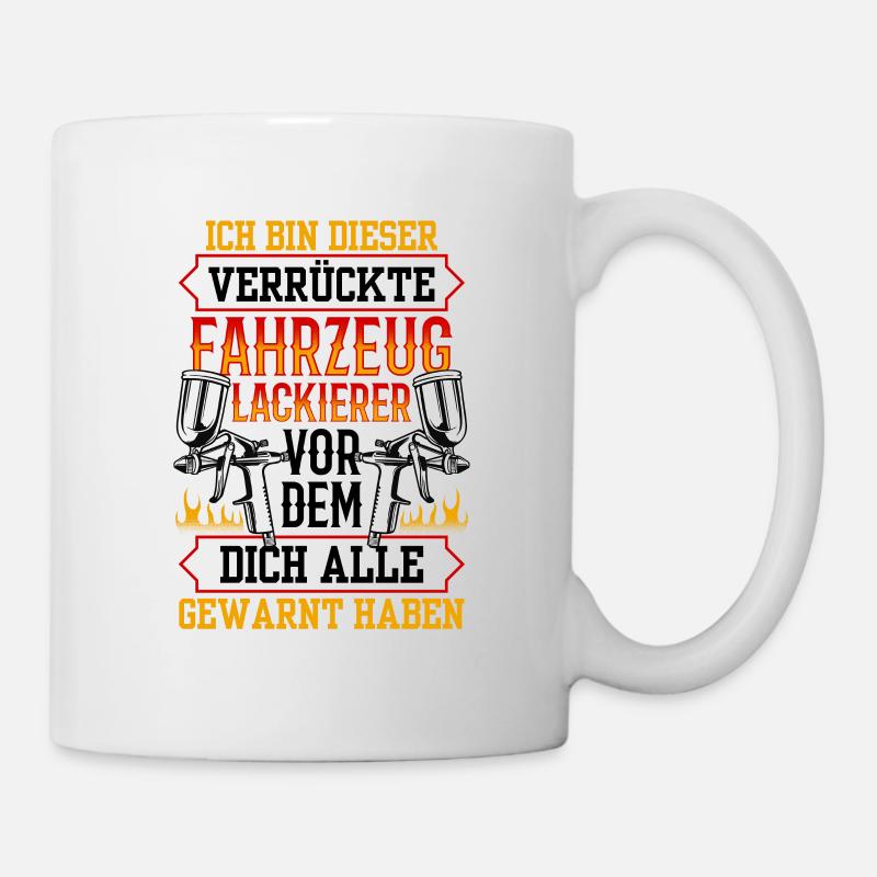 Verrückter Vermessungstechniker Vermesser - Tasse - Weiß