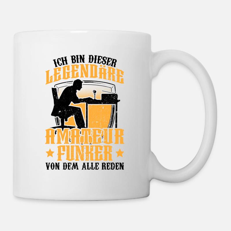 Legendärer Amateurfunker Hobbyfunker - Tasse - Weiß