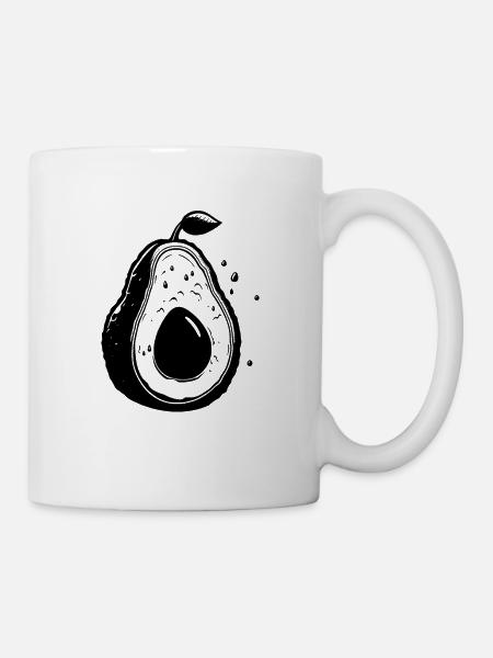 Avocado - Tasse - Weiß