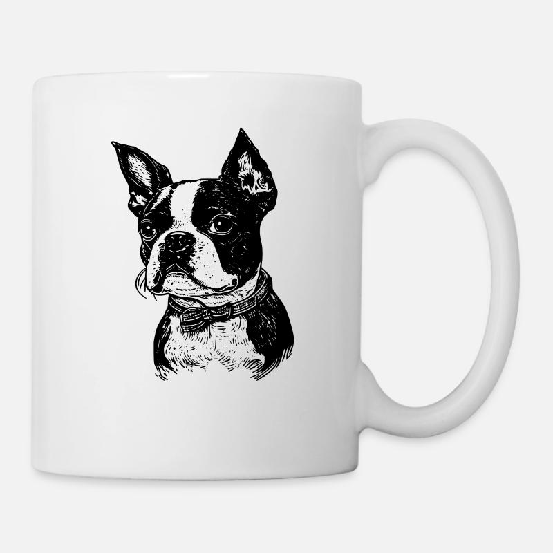 Boston Terrier - Tasse - Weiß
