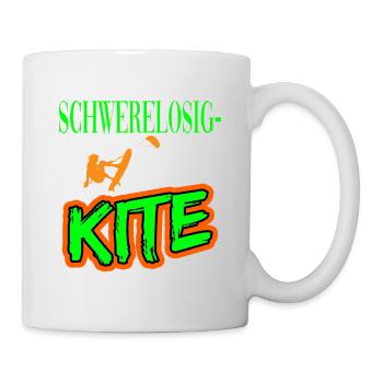Schwerelosigkeit Kitesurfen Kiten für Kiter - Tasse - Weiß - Rechts