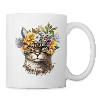 Coole Katze - Tasse - Weiß - Rechts
