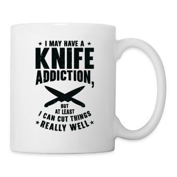 Messersammler Messer Sammeln - Tasse - Weiß - Rechts