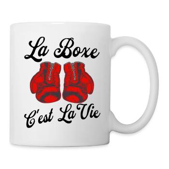 La boxe c'est la vie - Mug blanc - blanc - Droite