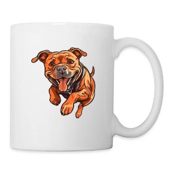 Dog de Bordeaux Playful Cartoon Style - Mug - white - Right