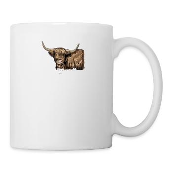 Galloway Rind I Schottland Rinderzucht für - Tasse - Weiß - Rechts