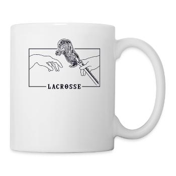 Michelangelo Création d’Adam Lacrosse Lax - Mug blanc - blanc - Droite
